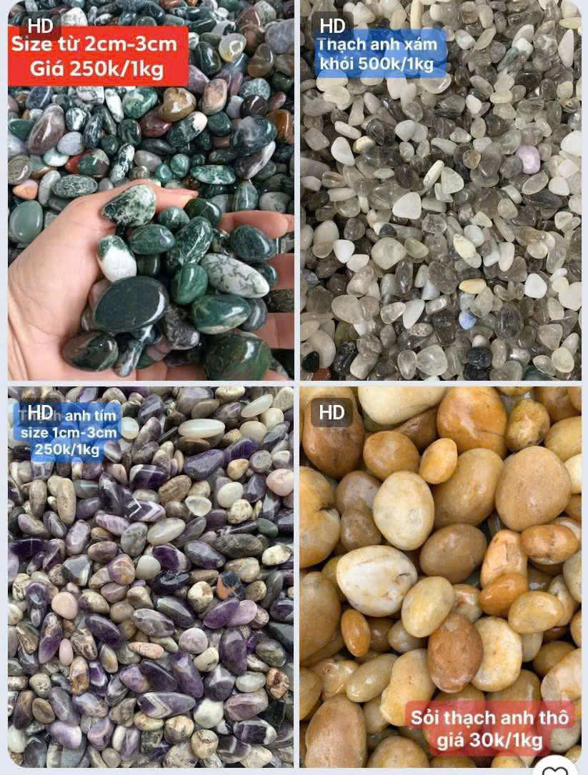 Thạch Anh Vụn Tự Nhiên – Nhiều Loại, Nhiều Màu