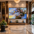 Tranh Đá Quý Cao Cấp Đào giáng long - Hình ảnh chi tiết 3