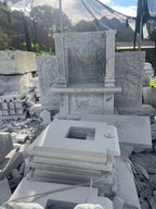 Mộ Đá Marble Trắng Lục Yên – Giải Pháp Bền Đẹp Cho Lăng Mộ, Đền Chùa Và Công Trình Tâm Linh