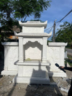 Mộ Đá Marble Trắng Lục Yên – Giải Pháp Bền Đẹp Cho Lăng Mộ, Đền Chùa Và Công Trình Tâm Linh