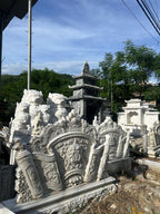 Mộ Đá Marble Trắng Lục Yên – Giải Pháp Bền Đẹp Cho Lăng Mộ, Đền Chùa Và Công Trình Tâm Linh