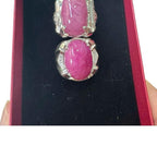 Nhẫn bạc đính đá ruby, hàng trang sức , chơi thời trang, trang trí, sưu tầm..v.v..
