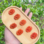 Mặt dây chuyền chất liệu đá Cẩm thạch  màu đỏ