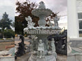 Đài Phun Nước Tượng Nghệ Thuật bằng đá - Cẩm Thạch - Trắng Trong Xanh - Cao 310cm - Tạo Điểm Nhấn Trang Trọng - Tân Ngọc Phát