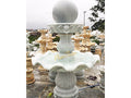 Đài Phun Nước Quả Bi Xoay Tự Nhiên đá Cẩm Thạch Trắng Xanh - Cao 200cm - Dành cho Không Gian Tâm Linh - Tân Ngọc Phát