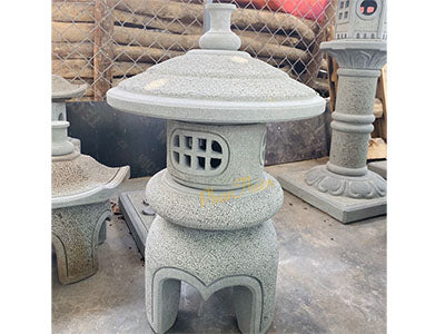 Đèn đá Sa Thạch Sân Vườn - ĐÈN đá SA THẠCH SÂN VƯỜN (DEN-24) - PHAN THIÊN Sản Phẩm Được Điêu Khắc bằng đá S - Xám - Cao 65cm - Điêu Khắc Thủ Công - Tân Ngọc Phát