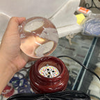 Bi cầu trắng Obisidia  + đế nhỏ 7 màu
