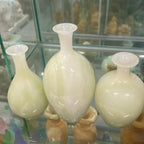 Bộ 3 bình hoa đá onyx