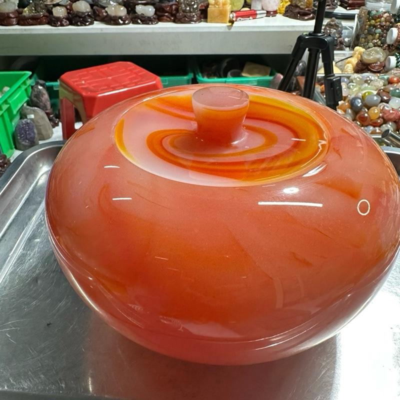 Bình phú quý đá mã não ! Chế tác tinh tế , đánh bóng thủ công , đựng mứt kẹo, trang sức , chơi phong thủy , sưu tầm…