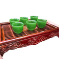 Bộ 6 ly đá mã não xanh để uống trà hoặc trưng phong thủy Phòng Khách Decor Phòng Trang Trí Nhà