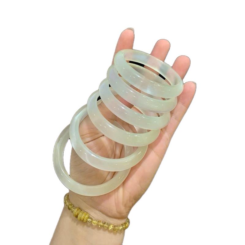Vòng bản đá thiên nhiên đủ màu sắc chơi trang trí thời trang sưu tầm chất liệu tự nhiên sang trọng
