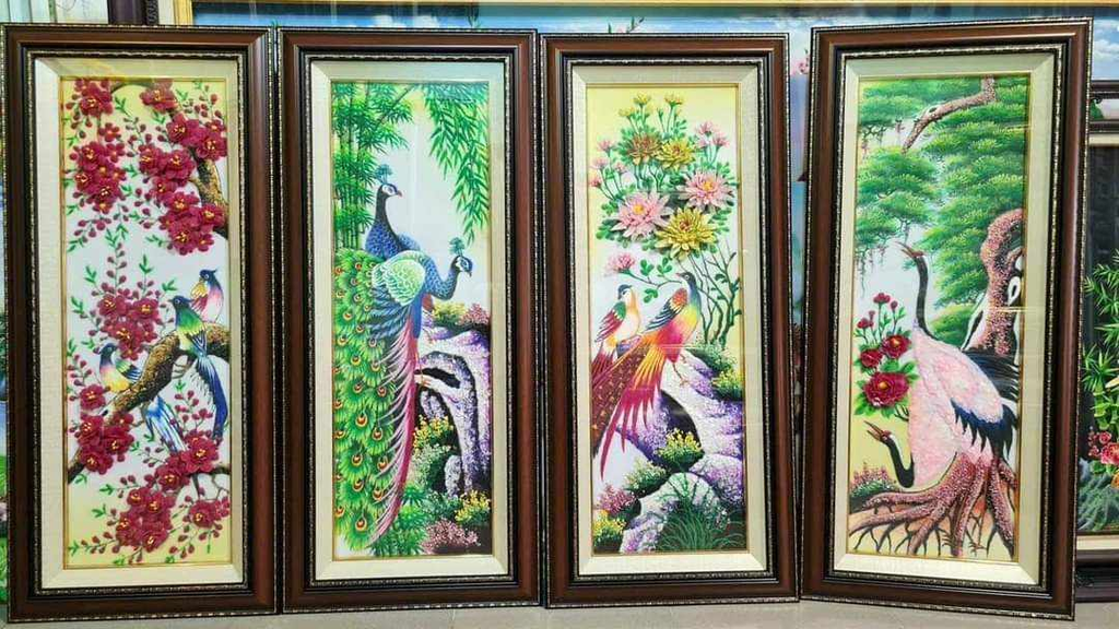 Tranh Đá Quý Tứ Quý Xuân Hạ Thu Đông – 20+ Mẫu Đẹp Nhất