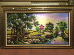 Tranh Đá Quý Phong Cảnh Làng Quê – Thiên Nhiên Tươi Đẹp