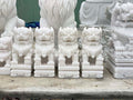 Tượng Kỳ Lân đá (cao 40cm) - KL64 - Cẩm Thạch - Trắng - Phù Hợp Sân Vườn và Nhà Thờ - Tân Ngọc Phát