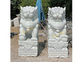 Kỳ Lân đá Trắng Trong Xanh - Cẩm Thạch - Cao 155cm - Phù Hợp Sân Vườn và Nhà Thờ - Tân Ngọc Phát