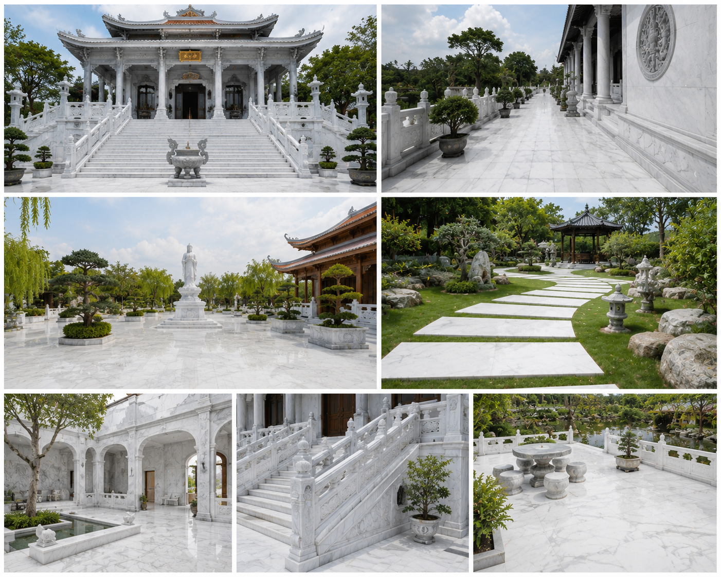 Thi Công Ốp Lát Đá Marble Trắng Tự Nhiên – Giải Pháp Sang Trọng, Bền Đẹp Từ Xuân Ngọc Phát