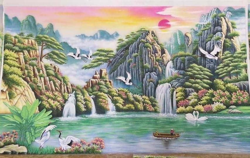 Tranh Đá Quý Sơn Thủy Hữu Tình – Vẻ Đẹp An Nhiên Và Tài Lộc - HTX. Tân Ngọc Phát