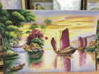 Tranh Đá Quý Cao Cấp Thuận buồm xuôi gió mẫu Phong Thủy - Hình ảnh chi tiết 3