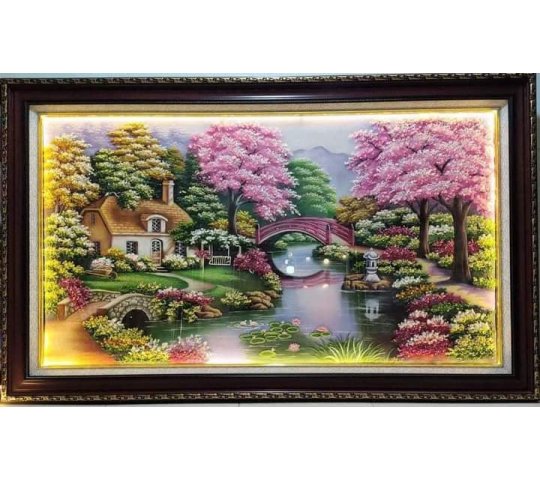 Tranh Đá Quý Phong cảnh mới – Vẻ đẹp sơn thủy hữu tình, sang trọng và bình an - HTX. Tân Ngọc Phát