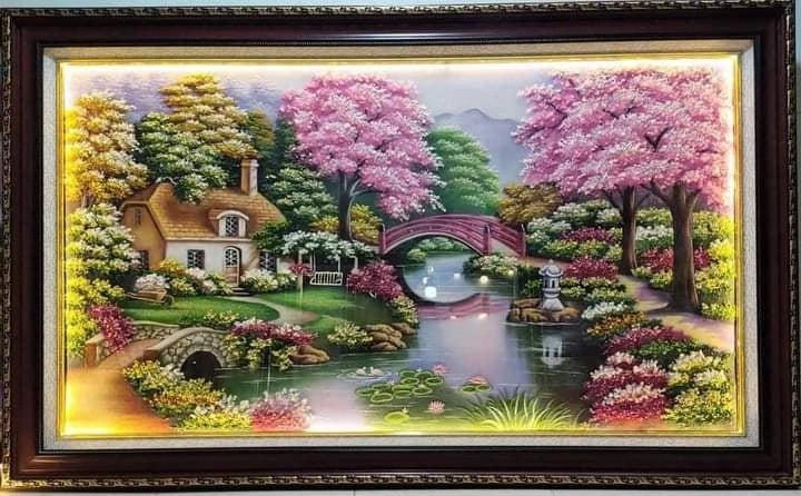 Tranh Đá Quý Phong cảnh mới – Vẻ đẹp sơn thủy hữu tình, sang trọng và bình an - HTX. Tân Ngọc Phát