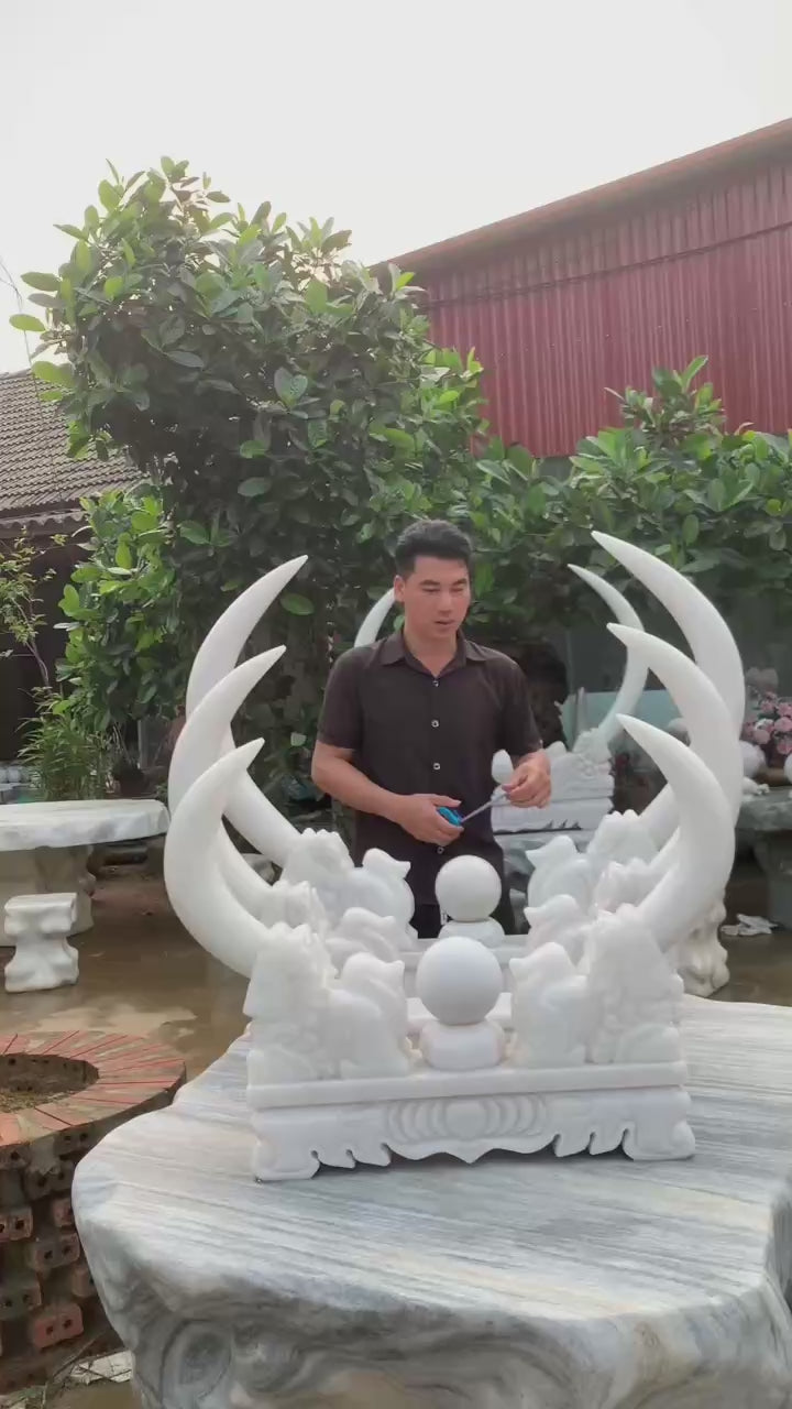 Ngà Voi Đá Tự Nhiên Nguyên Khối – Biểu Tượng Quyền Lực, Trường Thọ