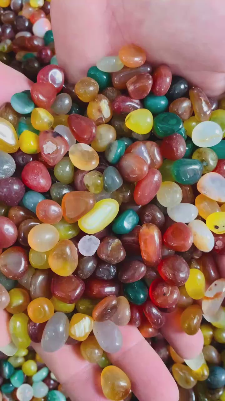 Ngọc Mã Não Đa Sắc Tự Nhiên – 1kg