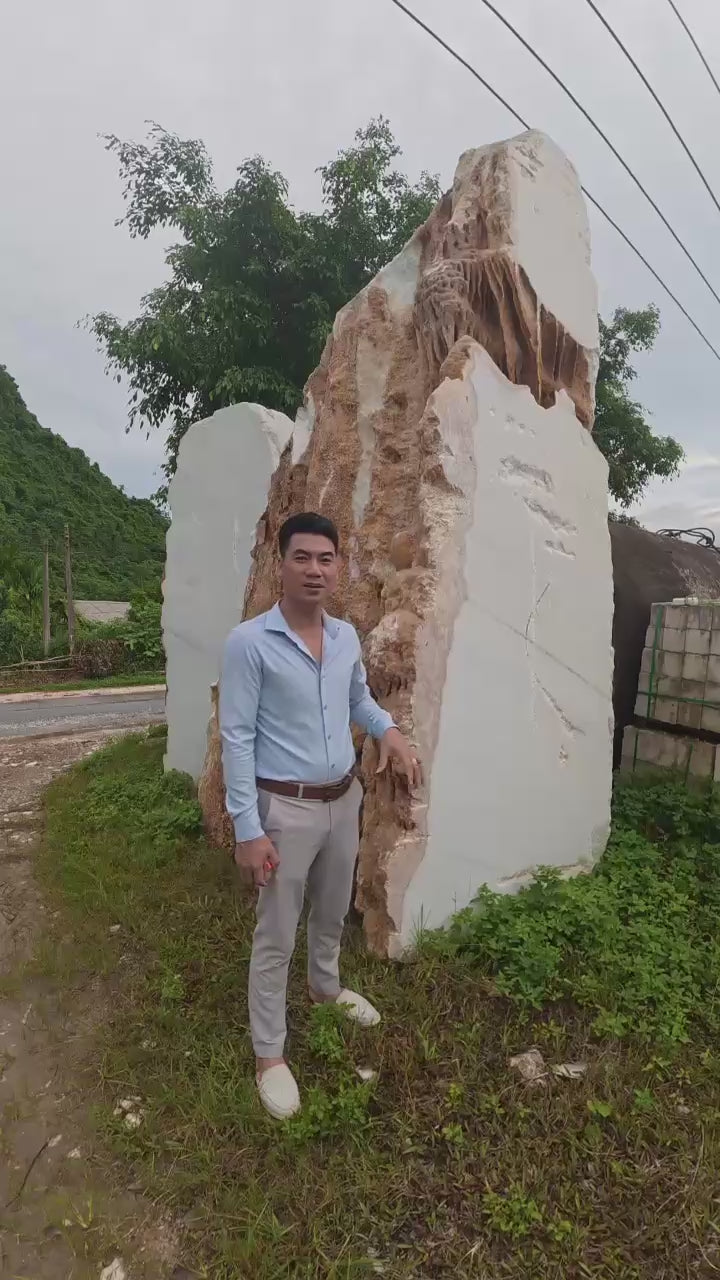 Đá Marble Trắng Cộng Sinh Canxit – Vẻ Đẹp Nguyên Bản Của Tự Nhiên, Độc Bản Và Đầy Giá Trị