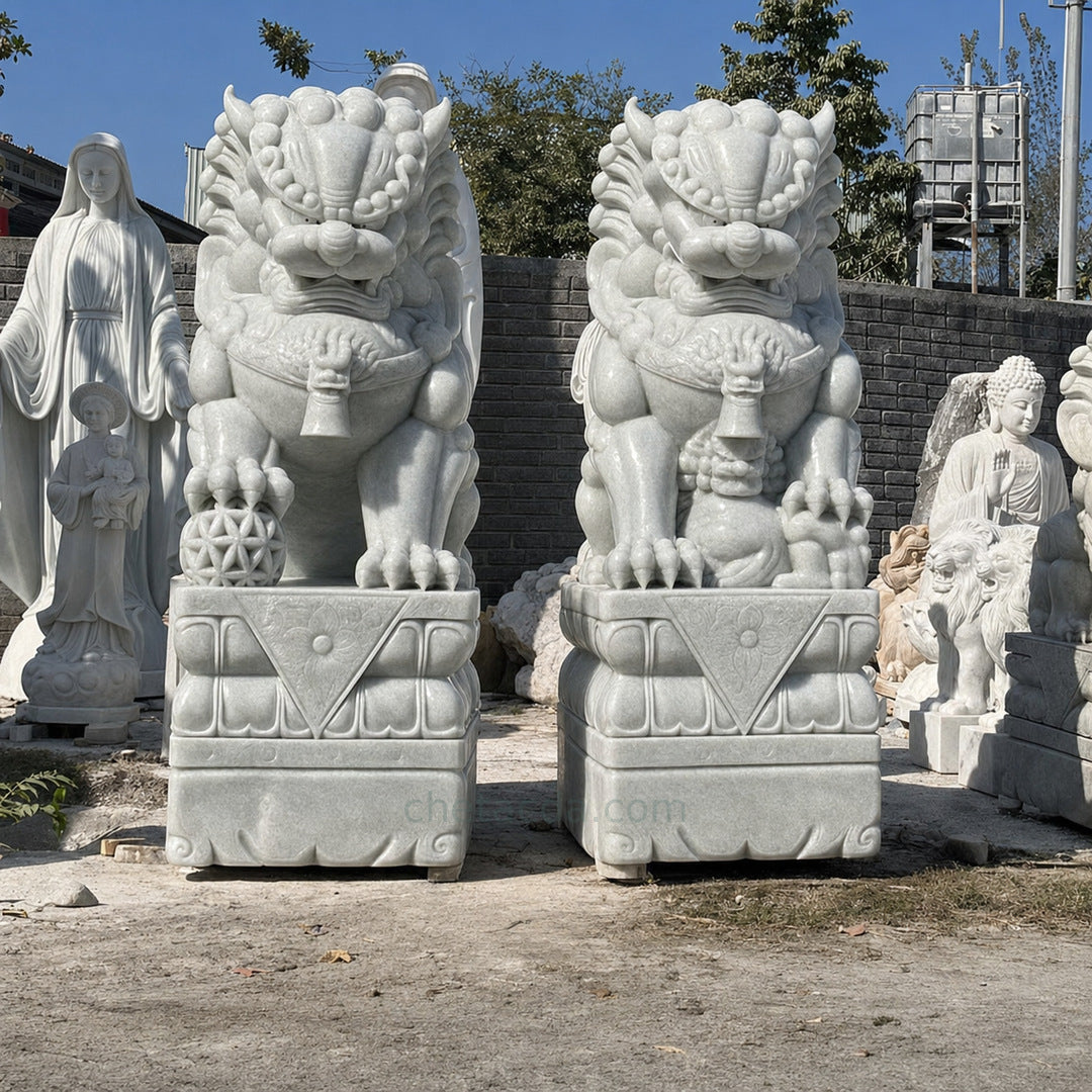 Cặp Tượng Kỳ Lân đá Phong Thuỷ Cao 2m - Xuân Ngọc Phát