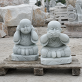 Bộ tượng chú tiểu tứ không đá cẩm thạch tại bãi xưởng