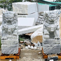 Tượng Kỳ Lân đá Cẩm Thạch Trắng Mịn - Xuân Ngọc Phát
