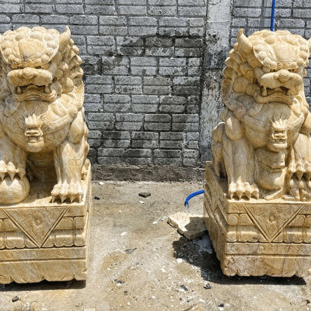 Tượng Kỳ Lân đá Cà Rốt Vàng - Xuân Ngọc Phát