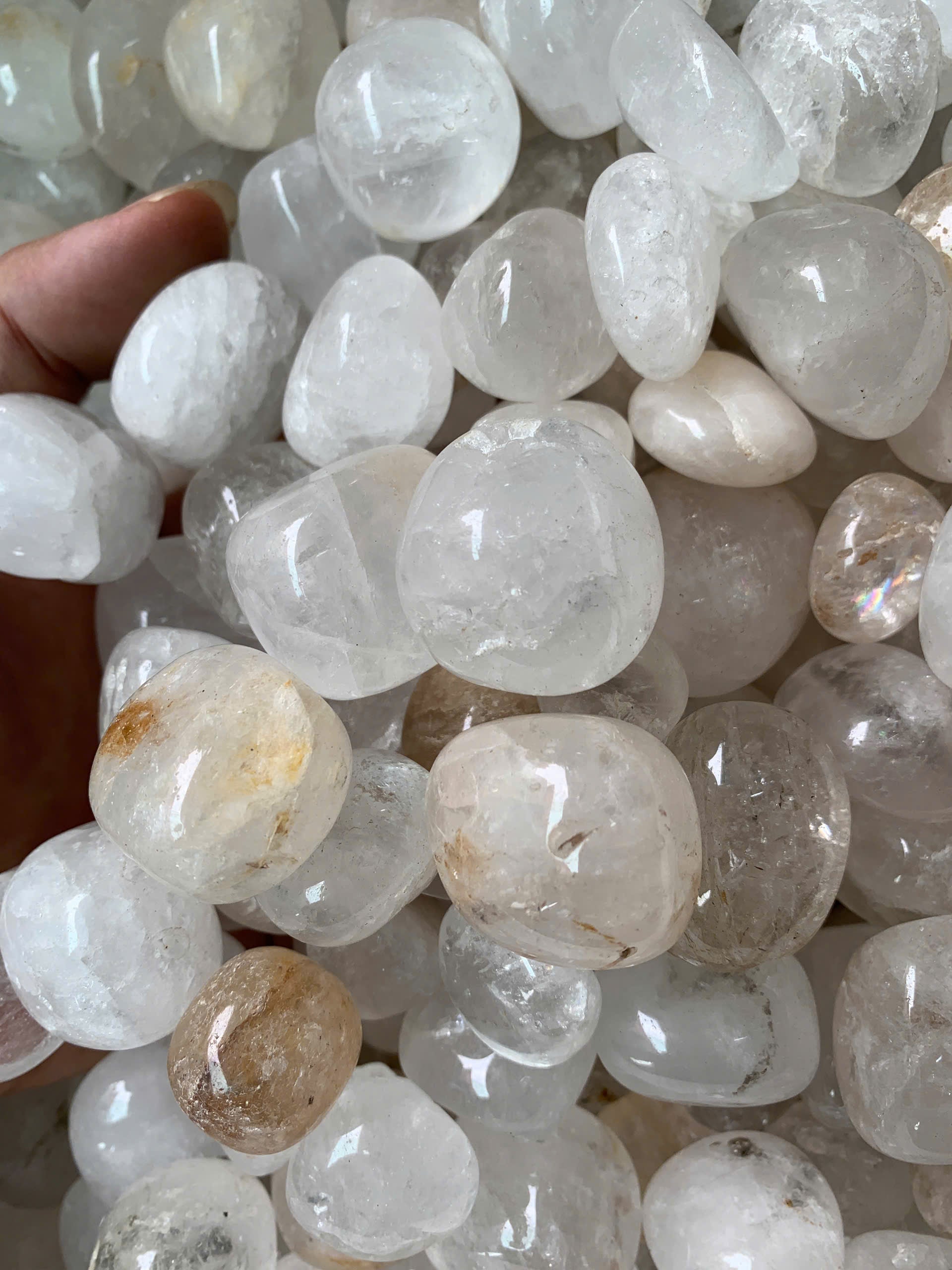 Đá Thạch Anh Trắng Tự Nhiên – 1kg