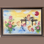 Tranh Đá Quý Cá Chép Vượt Ngũ Môn Phong Thủy – Biểu tượng sung túc - HTX. Tân Ngọc Phát
