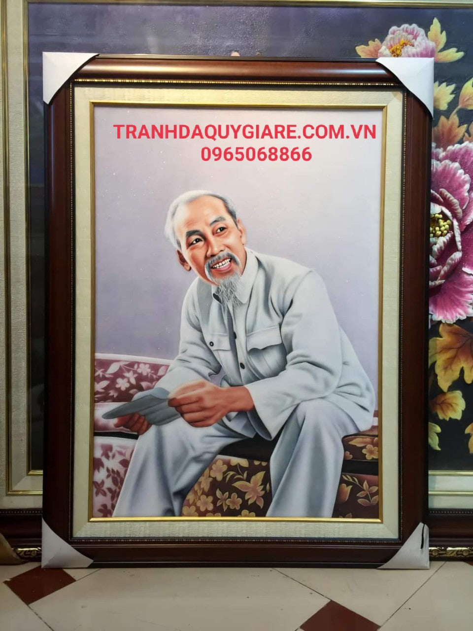 Tranh Đá Quý Bác Hồ ngồi đọc sách – Tác Phẩm Trang Trọng, Bền Đẹp Và Giàu Giá Trị Tưởng Niệm