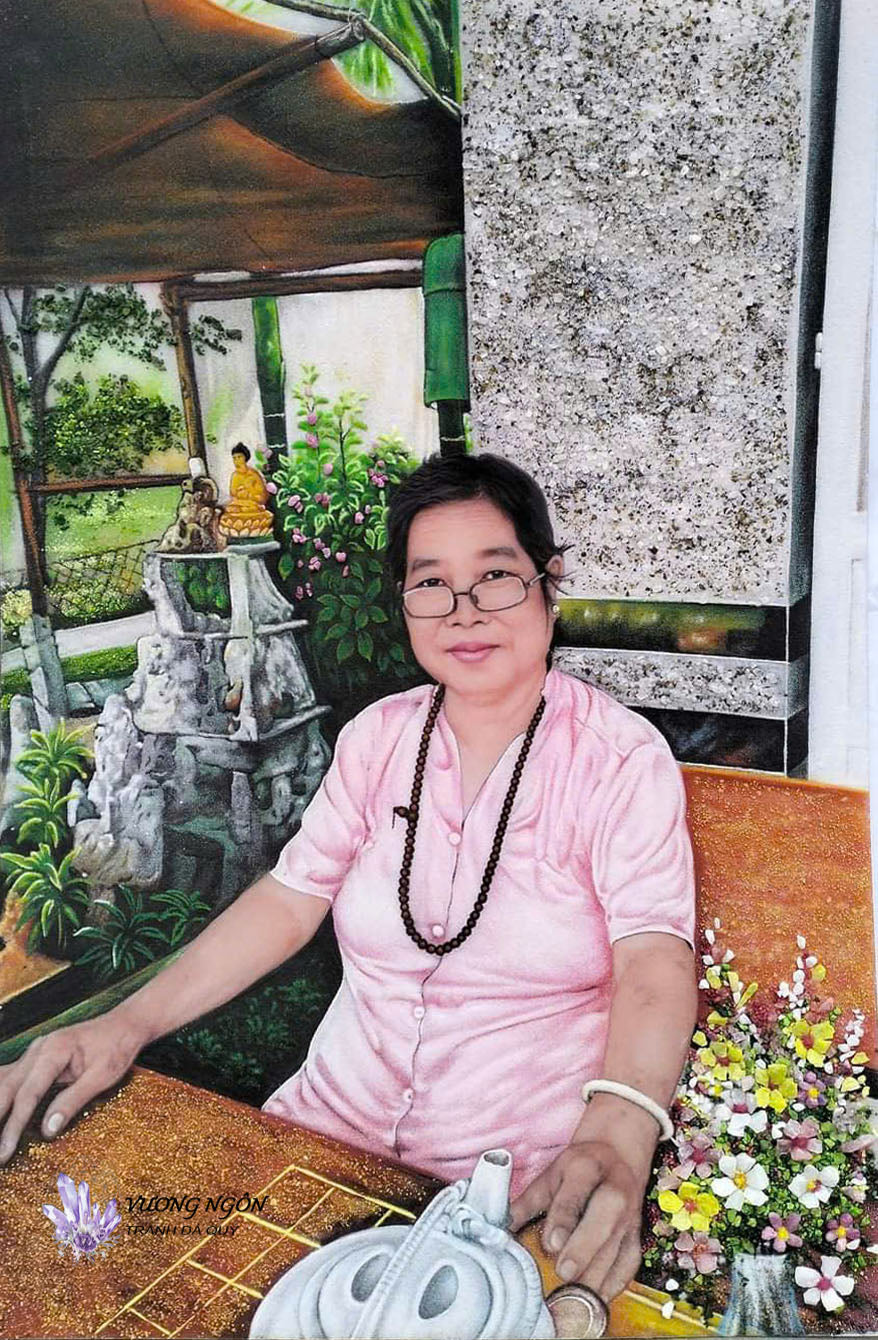 Tranh Đá Quý chân dung đẹp – ảnh sản phẩm 1 – Xuân Ngọc Phát
