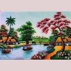 Tranh Đá Quý Đồng Quê – Vẻ Đẹp Bình Yên Từ Từng Viên Đá Thiên Nhiên Phong Thủy Cao Cấp - HTX. Tân Ngọc Phát