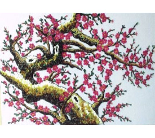 Tranh Đá Quý Hoa đào – Vẻ đẹp sơn thủy hữu tình, sang trọng và bình an - HTX. Tân Ngọc Phát