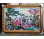 Tranh Đá Quý Hoa Mẫu Đơn Vượng Khí Phong Thủy – Phú quý, hạnh phúc và viên mãn chế tác từ đá quý tự nhiên Lục Yên