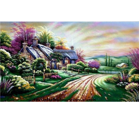 Tranh Đá Quý Mừng tân gia – Vẻ đẹp sơn thủy hữu tình, sang trọng và bình an - HTX. Tân Ngọc Phát