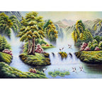 Tranh Đá Quý Phong cảnh 03 – Vẻ đẹp sơn thủy hữu tình, sang trọng và bình an - HTX. Tân Ngọc Phát