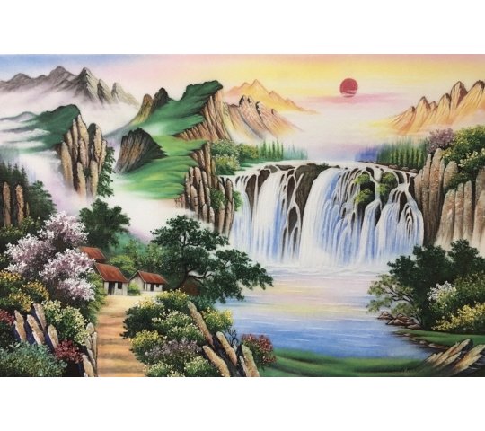 Tranh Đá Quý Phong cảnh hùng vỹ Phong Thủy – Vẻ đẹp sơn thủy hữu tình - HTX. Tân Ngọc Phát