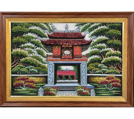Tranh Đá Quý Văn miếu Quốc Tử Giám Phong Thủy – Vẻ đẹp thủ đô cổ kính - HTX. Tân Ngọc Phát