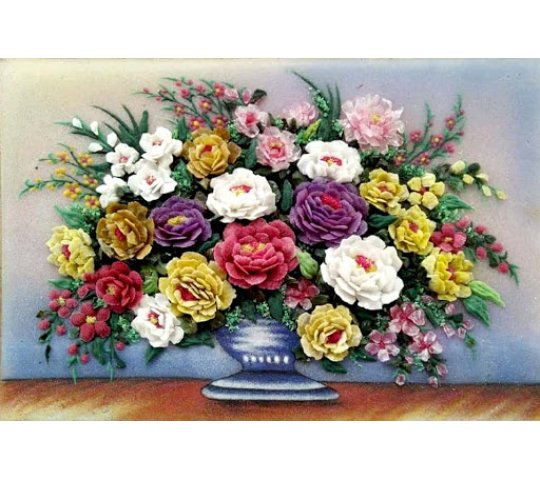 Tranh Đá Quý Bình Hoa Tĩnh Vật Sang Trọng – Sang trọng, tinh tế và ấm áp không gian chế tác từ đá quý tự nhiên Lục Yên