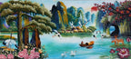 Tranh Đá Quý Phòng cảnh đẹp 01 – Vẻ đẹp sơn thủy hữu tình, sang trọng và bình an - HTX. Tân Ngọc Phát