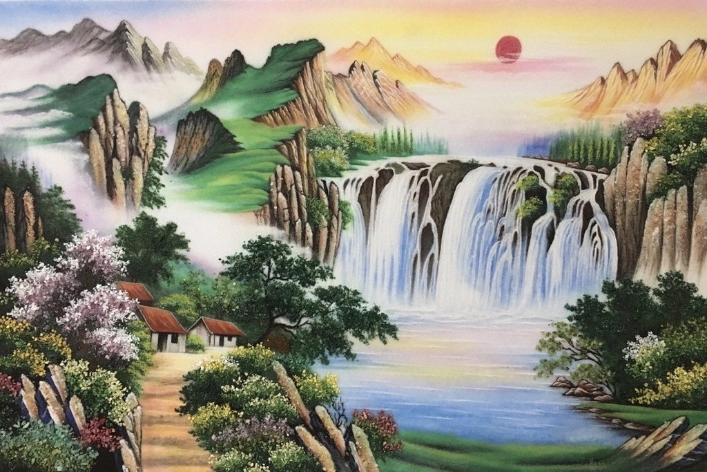 Tranh Đá Quý Phong cảnh hùng vỹ Phong Thủy – Vẻ đẹp sơn thủy hữu tình - HTX. Tân Ngọc Phát