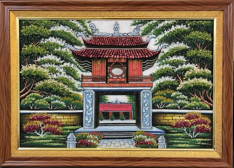 Tranh Đá Quý Văn miếu Quốc Tử Giám Phong Thủy – Vẻ đẹp thủ đô cổ kính - HTX. Tân Ngọc Phát