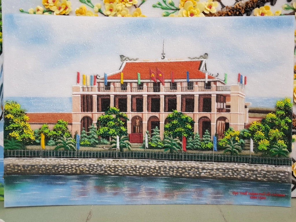Tranh Đá Quý Tranh Cảng Nhà Rồng Phong Thủy – Vẻ đẹp sơn thủy hữu tình - HTX. Tân Ngọc Phát