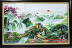 Tranh Đá Quý Vạn lý trường thành Phong Thủy – Vẻ đẹp sơn thủy hữu tình - HTX. Tân Ngọc Phát