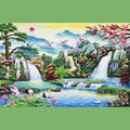 Tranh Đá Quý Cao Cấp Tùng Hạc Nghênh Khách Phong Thủy - Tranh đá quý cao cấp Lục Yên