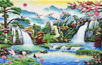 Tranh Đá Quý Tùng Hạc Nghênh Khách – Biểu tượng trường thọ, bình an và phúc lộc - HTX. Tân Ngọc Phát
